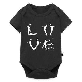Disc Golfer Disc Golfing - Love Disc Golf - Baby Premium short-sleeve bodysuit - black - Front