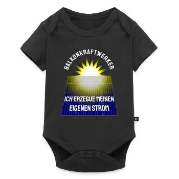 Balcony Power Plant Solar Photovoltaics - Baby Premium short-sleeve bodysuit - black - Front
