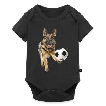 Berger allemand - Body à manches courtes Premium Bébé - noir - Devant