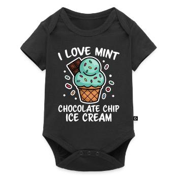 Chocolate Mint Cream Saying Funny Mint Cream Gift - Baby Premium short-sleeve bodysuit - black - Front