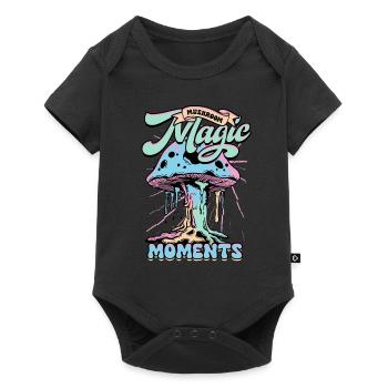 Mushroom Pickers Mushroom Growers Mushroom Magic Moments - Baby Premium short-sleeve bodysuit - black - Front
