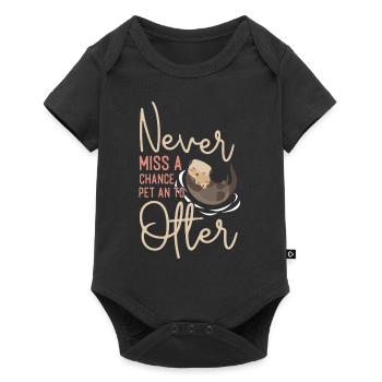 Otter Never Miss A Chance To Pet - Baby Premium short-sleeve bodysuit - black - Front