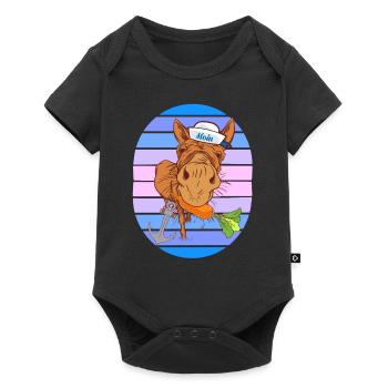 marin marin Moin Ahoy - Body à manches courtes Premium Bébé - noir - Devant