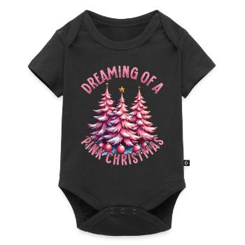 Rêver d’un Noël festif - Body à manches courtes Premium Bébé - noir - Devant