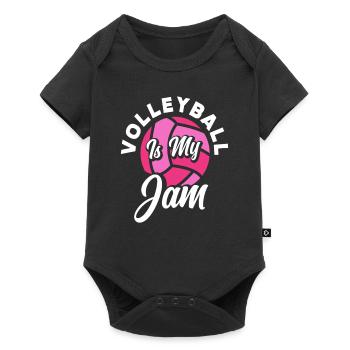 Le volley-ball, c’est mon truc, l’enthousiasme pour le volley-ball - Body à manches courtes Premium Bébé - noir - Devant