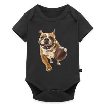 Bouledogue - Body à manches courtes Premium Bébé - noir - Devant