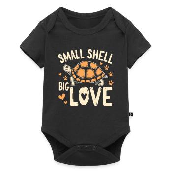 Schildkrötenpflege Für Besitzer Von - Baby Premium Kurzarmbody - Schwarz - Vorne