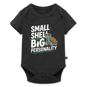 Turtle care for owners of - Baby Premium short-sleeve bodysuit - black - Front