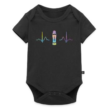 Bingo Dauber Heartbeat Ekg Bingo - Baby Premium Kurzarmbody - Schwarz - Vorne