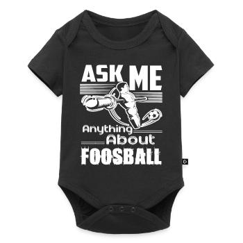 Ask Me Anything About Foosball - Baby Premium short-sleeve bodysuit - black - Front