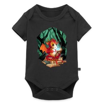 Dragon Dragon Child Kids Mythical Creature Fairy Tale - Baby Premium short-sleeve bodysuit - black - Front