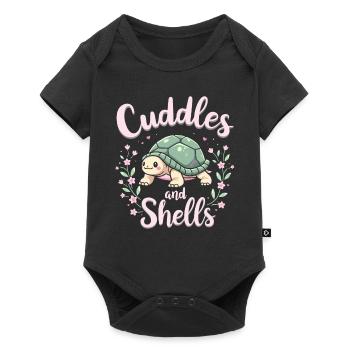 Schildkrötenpflege Für Besitzer Von - Baby Premium Kurzarmbody - Schwarz - Vorne