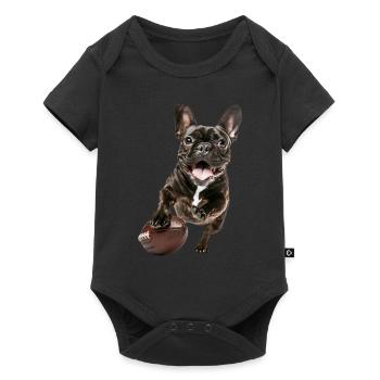 Bouledogue français - Body à manches courtes Premium Bébé - noir - Devant