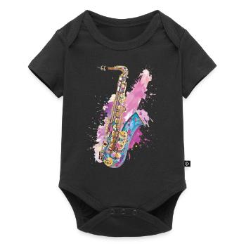 Saxophone - Body à manches courtes Premium Bébé - noir - Devant