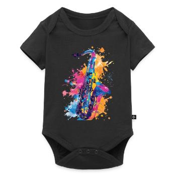 Saxophone - Body à manches courtes Premium Bébé - noir - Devant