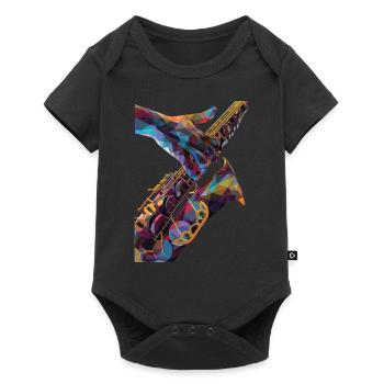 Saxophone - Body à manches courtes Premium Bébé - noir - Devant