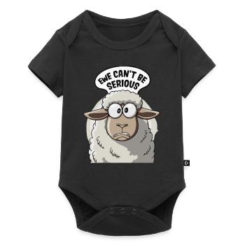 Ewe ne peut pas être sérieux - conception de mouton drôle - Body à manches courtes Premium Bébé - noir - Devant