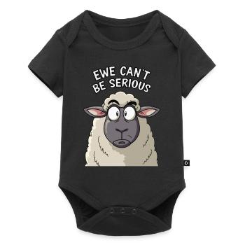 Ewe ne peut pas être sérieux - conception de mouton drôle - Body à manches courtes Premium Bébé - noir - Devant
