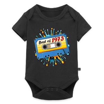 1973 CASSETTE MUSICALE BEST OF - Body à manches courtes Premium Bébé - noir - Devant