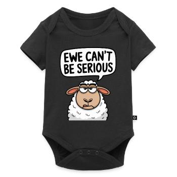 Ewe ne peut pas être sérieux - conception de mouton drôle - Body à manches courtes Premium Bébé - noir - Devant