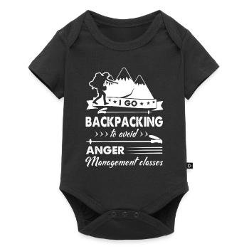 Backpacking I Go Backpacking - Baby Premium short-sleeve bodysuit - black - Front