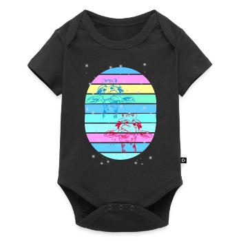 Giraffa Giraffa Bambino Bambini Bambino - Body Premium a maniche corte per neonati  - nero - Fronte