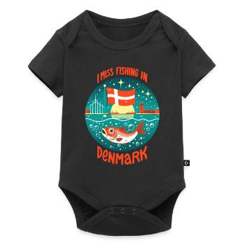 Pêche au Danemark - Body à manches courtes Premium Bébé - noir - Devant