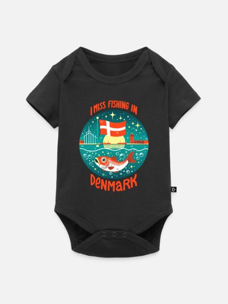 Angeln in Dänemark - Premium kortærmet baby-body  - sort