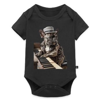 Bouledogue français - Body à manches courtes Premium Bébé - noir - Devant