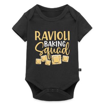 ravioli squad Design for a ravioli pasta lover - Baby Premium Kurzarmbody - Schwarz - Vorne