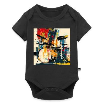Percussion - Baby Premium short-sleeve bodysuit - black - Front