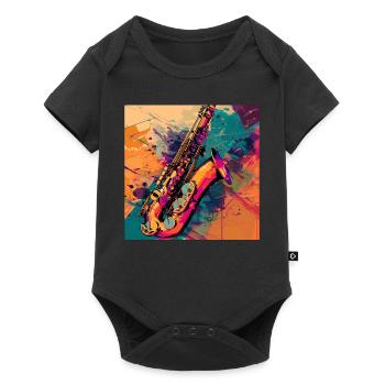 Saxophone - Body à manches courtes Premium Bébé - noir - Devant