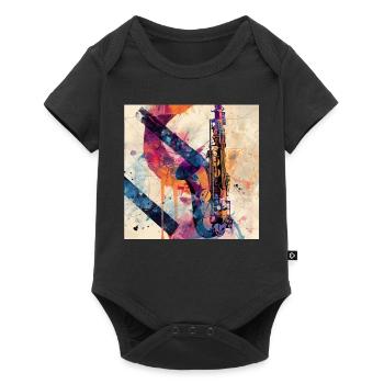 Saxophone - Body à manches courtes Premium Bébé - noir - Devant