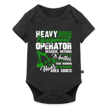 Proud To Be Heavy Equipment Operator - Baby Premium short-sleeve bodysuit - black - Front