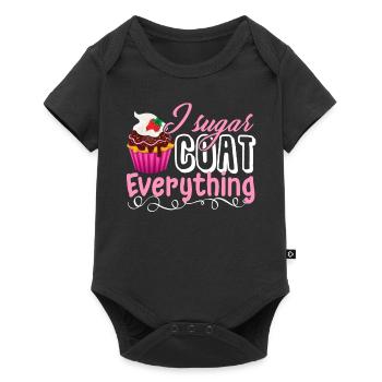 Baker Baker Sugar Coat Everything - Baby Premium short-sleeve bodysuit - black - Front