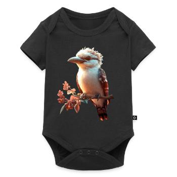 Kookaburra Hunter lit Hans Sweet Bird en riant - Body à manches courtes Premium Bébé - noir - Devant