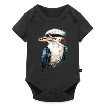 Kookaburra Hunter lit Hans Sweet Bird en riant - Body à manches courtes Premium Bébé - noir - Devant