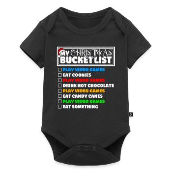 Christmas Bucket List Video Games Xmas Gamer - Baby Premium short-sleeve bodysuit - black - Front