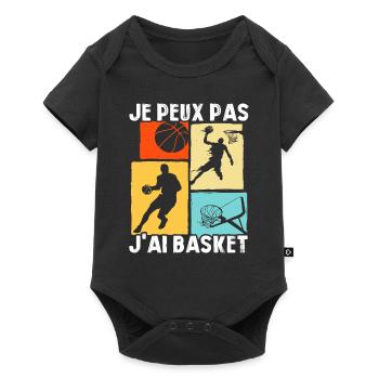 Je Peux Pas J'ai Basket - Body à manches courtes Premium Bébé - noir - Devant