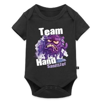 Hand sanitizer Hand washing - Baby Premium short-sleeve bodysuit - black - Front