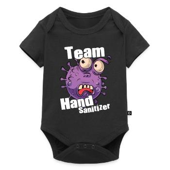 Hand sanitizer Hand washing - Baby Premium short-sleeve bodysuit - black - Front