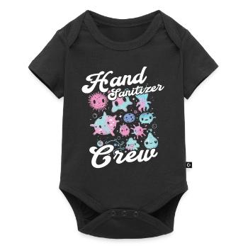 Hand sanitizer Hand washing - Baby Premium short-sleeve bodysuit - black - Front