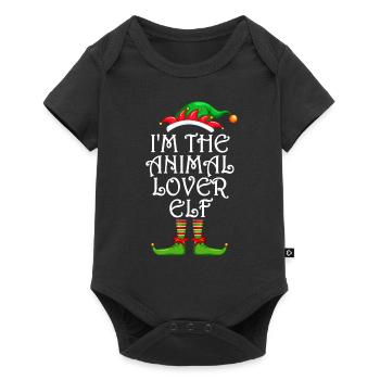 I'm The Animal Lover Elf Matching Family Christmas - Baby Premium short-sleeve bodysuit - black - Front