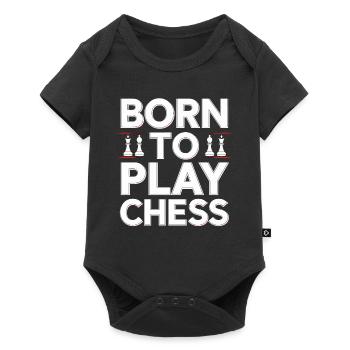 Chess Revival Movement Chess Lover Strategic - Baby Premium short-sleeve bodysuit - black - Front