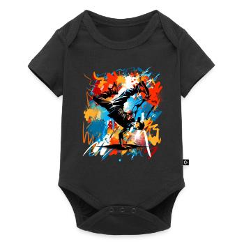 Breakdancing - Baby Premium short-sleeve bodysuit - black - Front