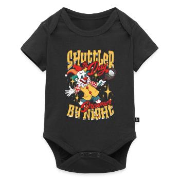 Badminton Shuttler By Day Dreamer By Night - Baby Premium short-sleeve bodysuit - black - Front
