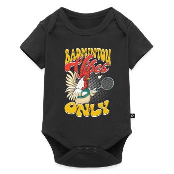Badminton Vibes Only - Baby Premium short-sleeve bodysuit - black - Front