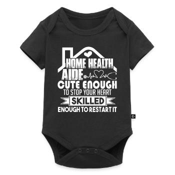 Home Health Aide Proud Home Health Aide - Baby Premium short-sleeve bodysuit - black - Front