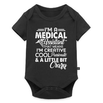Medical Assistant Cool Medical Assistant - Baby Premium short-sleeve bodysuit - black - Front