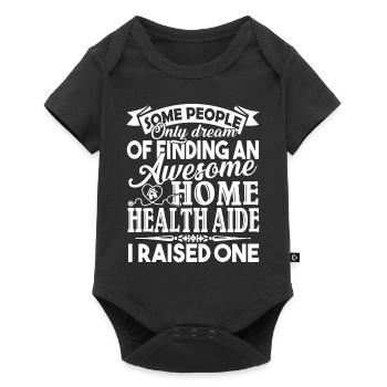 Home Health Aide Proud Home Health Aide Parent - Baby Premium short-sleeve bodysuit - black - Front